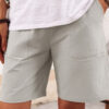 Fashion Casual Solid Pocket Loose Straight Bottoms