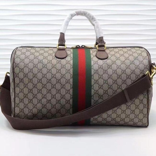 Gc443 Gucci Savoy Large Duffle Bag/ 20.5"W X 13"H X 11"D