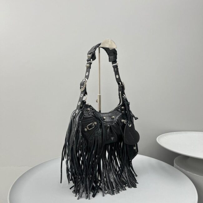 Bcg039 Women'S Le Cagole Xs Shoulder Bag In Black /  Highest Quality Version /L10,2 X H6,3 X W2,7 Inch