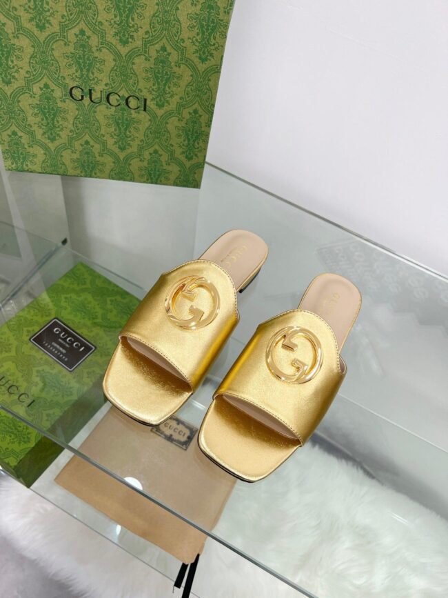 Se1066 Women'S Gucci Nojum Blondie Slide / Size5-12