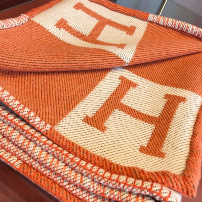 Clth294 Hermes Blanket / 180X135Cm(70.9X53Inches)