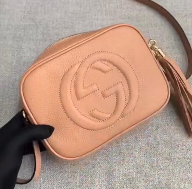 Gc427 Rose Beige Leather Soho Small Disco Bag / Highest Quality Version